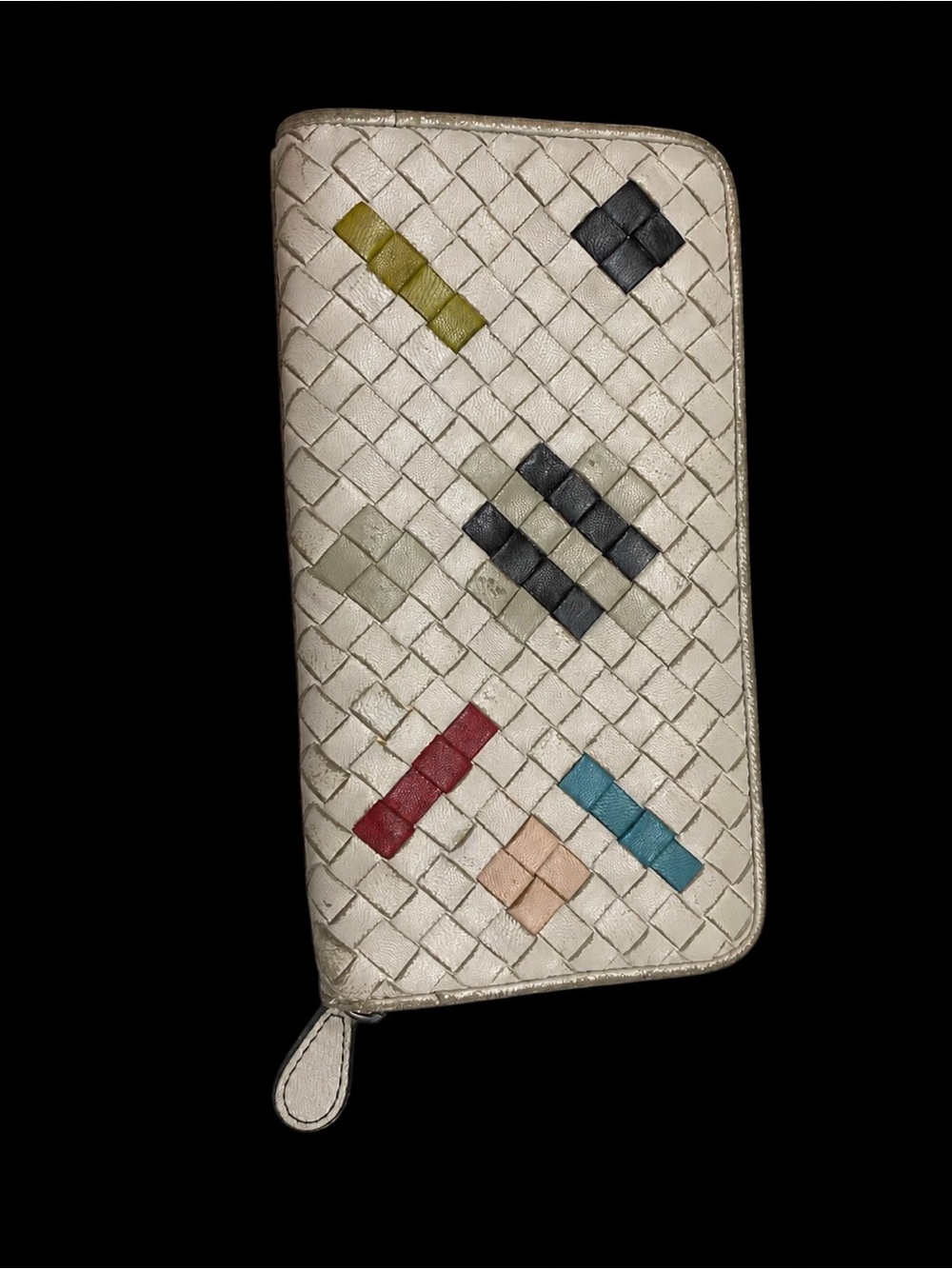 Rare limited edition Bottega Venetia Pixel wallet.